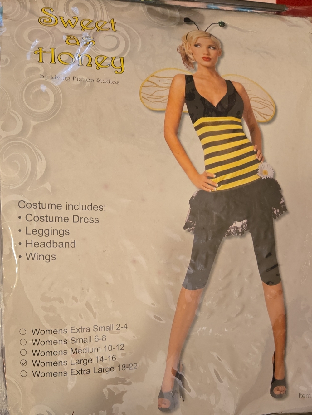 Sweet as Honey Women's Bee Costume Dress in Yellow and Black